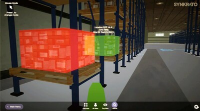 Inventory view using Synkrato digital twin