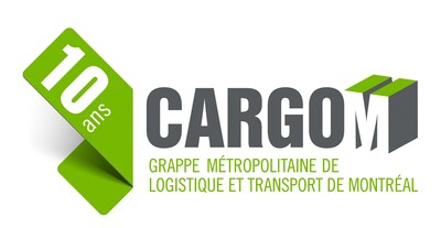 CargoM, Grappe mtropolitaine de logistique et transport de Montral, clbre cette anne ses 10 ans d'activit et est heureuse de prsenter son logo thmatique pour marquer l'occasion. (Groupe CNW/Grappe Mtropolitaine de Logistique et Transport Montral)