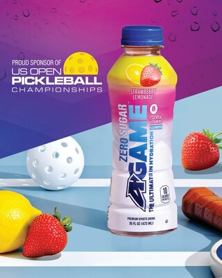 A-GAME is the official sports drink of the Mintel US OPEN Pickleball Championships. (PRNewsfoto/A-Game Beverages)