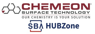 CHEMEON is the only HUBZone certified company that manufactures and develops MIL-DTL 81706B and MIL-DTL 5541F approved corrosion protection chemistry. CHEMEON's mission to provide innovation, services, and manufacturing of part-critical specified chemical coatings has resulted in federal contracts, research funding, and purchasing from the U.S. Army, Navy, Air Force, Marines, and related OEM/prime contractors. CHEMEON is the only HUBZone certified company that manufactures and develops MIL-DTL 81706B and MIL-DTL 5541F approved corrosion protection chemistry. CHEMEON's mission to provide innovation, services, and manufacturing of part-critical specified chemical coatings has resulted in federal contracts, research funding, and purchasing from the U.S. Army, Navy, Air Force, Marines, and related OEM/prime contractors.