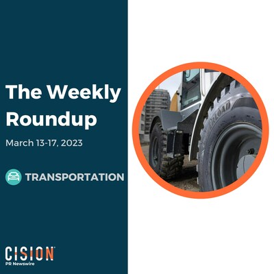PR Newswire Weekly Transportation Press Release Roundup, March 13-17, 2023. Photo provided by The Goodyear Tire & Rubber Company. https://prn.to/3yJBPg7