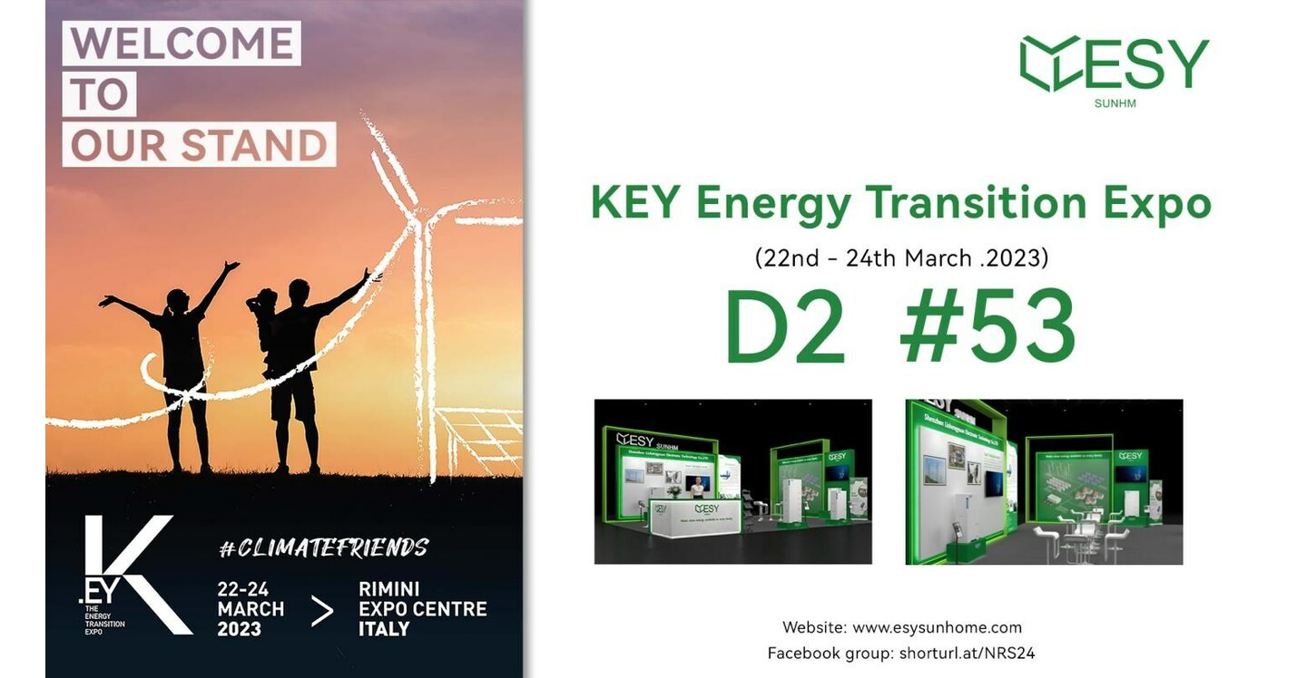 ESY SUNHOME stellt neue Energiespeicherl&ouml;sungen auf der K.EY 2023 vor und erweitert seine Pr&auml;senz in Europa mit der Er&ouml;ffnung einer deutschen Gesch&auml;ftsstelle