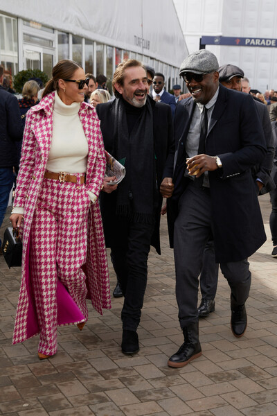 Idris-Elba, Julian Dunkerton & Jade-Holland Cooper wearing full Holland Cooper outfits