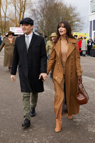 Ed-Westwick & Amy Jackson wearing Holland Cooper outfits