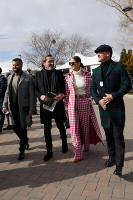 Fran Tomas, Julian-Dunkerton, Jade Holland Cooper & Luke Evans wearing Holland-Cooper outfits