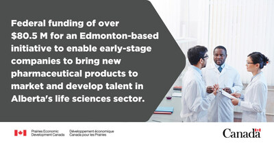 Minister Vandal announces federal investment to increase Canada’s capacity to develop and manufacture critical medicines (CNW Group/Prairies Economic Development Canada)