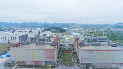Photo shows the China Mobile (Guizhou) Big Data Center in Gui’an New Area of southwest China’s Guizhou province. (Photo provided by Huanqiu.com) (PRNewsfoto/Huanqiu.com)