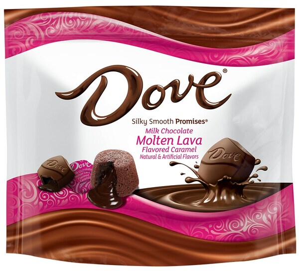 DOVE® CHOCOLATE RELEASES NEW INNOVATION, MILK CHOCOLATE MOLTEN LAVA CARAMEL PROMISES®