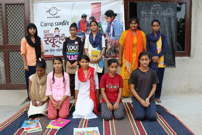 Girls at Camp Vidya, a learning camp by Project Pragati.