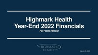 Highmark Health revenue grows 18 percent year over year to $26 billion; reports $47 million net earnings