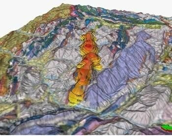 Figure 3: Surface expression of the Welchau anticline with 23 km lateral extension and 100 km2 of surface area. (CNW Group/MCF Energy Ltd.)