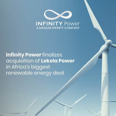 Infinity Power Finalizes Acquisition of Lekela Power in Africa's Biggest Renewable Energy Deal (PRNewsfoto/Masdar)