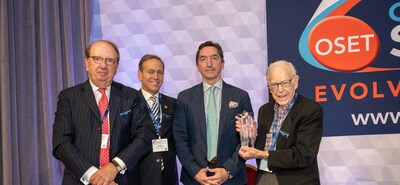 Lifetime Achievement Award Presented to William H. Harris MD https://www.globenewswire.com/news-release/2022/09/28/2524382/0/en/94-Year-Old-Orthopaedic- Surgeon-William-H-Harris-M-D-World-Renowned-Medical-Pioneer-Inventor-Mentor-Receives-Lifetime- Achievement-Award.html on stage with Kevin D. Plancher, MD, MPH; Wayne G. Paprosky MD; and Ivan Tornos President and Chief Operating Officer at ZimmerBiomet.