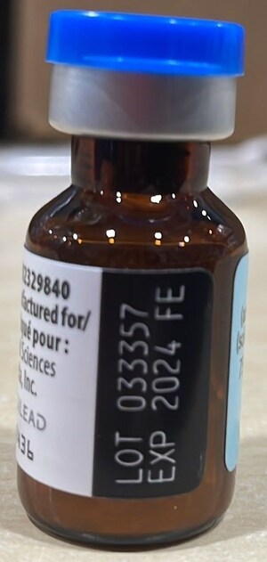 Public Advisory - Two lots of cystic fibrosis drug Cayston recalled due to the potential of cracked glass vials