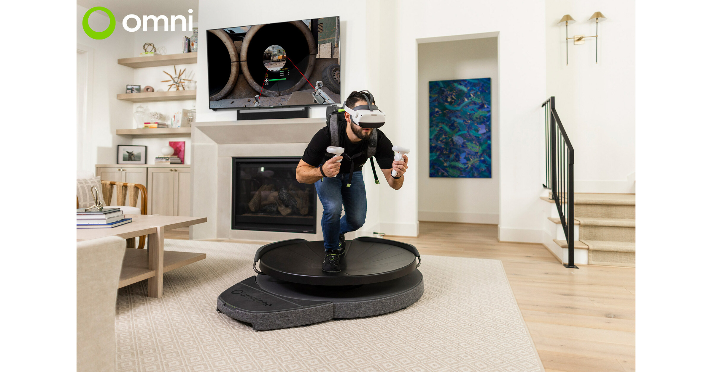 scramble i dag Deltage Explore Virtual Reality Worlds at Home: Virtuix Launches Omni One, a Unique  Omni-Directional Treadmill for Consumers That Lets You Step into VR Without  Boundaries