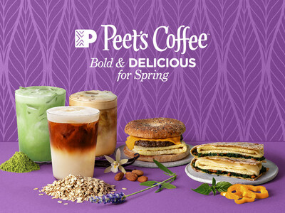 Peet's Coffee launches plant-based Spring Menu and will offer complimentary non-dairy, alternative milk in all Peet’s beverages throughout April for Earth Month.