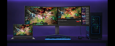 Bringing gameplay to the next level, LG’s 49-inch UltraGear™ monitor features an up to 240Hz2 Dual QHD (5120x1440) curved (1000R) display with an ultra-wide 32:9 aspect ratio.