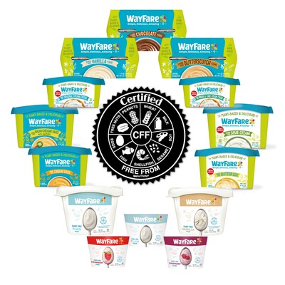 WayFare Announces New Certification, Verifying Its Plant-Based, Dairy-Free Products Are Certified Free From™ the Top 9 Allergens