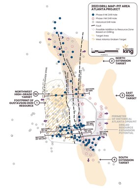 Figure 1.  Atlanta Gold Mine Project plan map (CNW Group/Nevada King Gold Corp.)