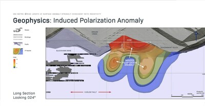 East Curlew Induced Polarization Anomaly (CNW Group/Silver Valley Metals Corp.)