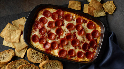 In honor of National Chip and Dip Day Hormel Foods encourage fans to share their favorite dips like this Pepperoni Pizza dip by tagging @Hormel Foods on their favorite social media channels. (PRNewsfoto/Hormel Foods Corporation)