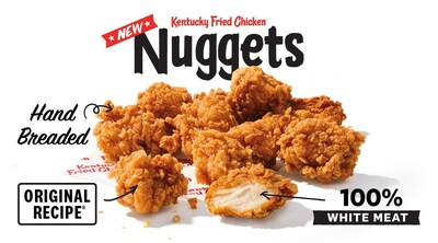 Let the nugget wars begin! Kentucky Fried Chicken® is introducing new, 100 percent white meat Kentucky Fried Chicken Nuggets – hand-breaded with KFC’s Original Recipe® – to menus at participating restaurants nationwide starting March 27.
