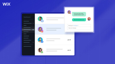 Wix users can connect their WhatsApp, Instagram, and Messenger business accounts directly to their Wix Inbox, and manage all communication with their customers from one place.