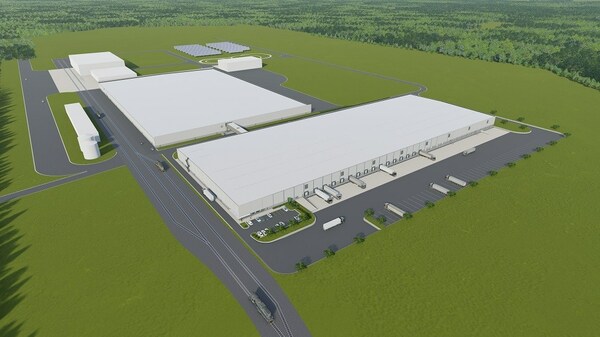 Nokian Tyres and its design-build construction firm, BC Construction Group, broke ground on the 350,000 square-foot finished goods warehouse to be finished mid 2024