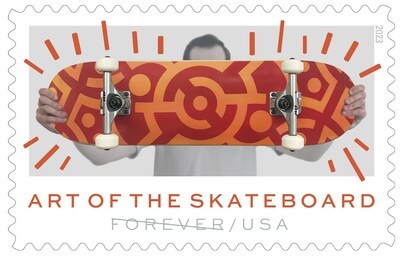 Estampillas Forever Art of the Skateboard (William James Taylor Junior, alias Core222) - Servicio Postal de los Estados Unidos