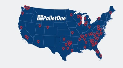 PalletOne has expanded to 80+ locations nationally. Creating the first wholly owned, coast-to-coast, pallet distribution network in the United States.