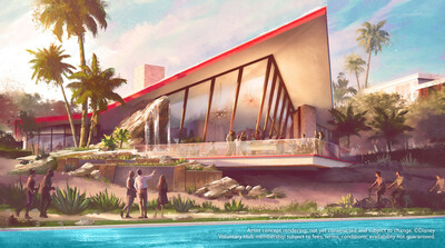 Inspired by the midcentury home of the famous family of superheroes from Disney and Pixar’s “Incredibles 2,” Parr House is being brought to life by Disney Imagineers as a place for events, celebrations and limited overnight accommodations for Artisan Club members, all subject to availability.