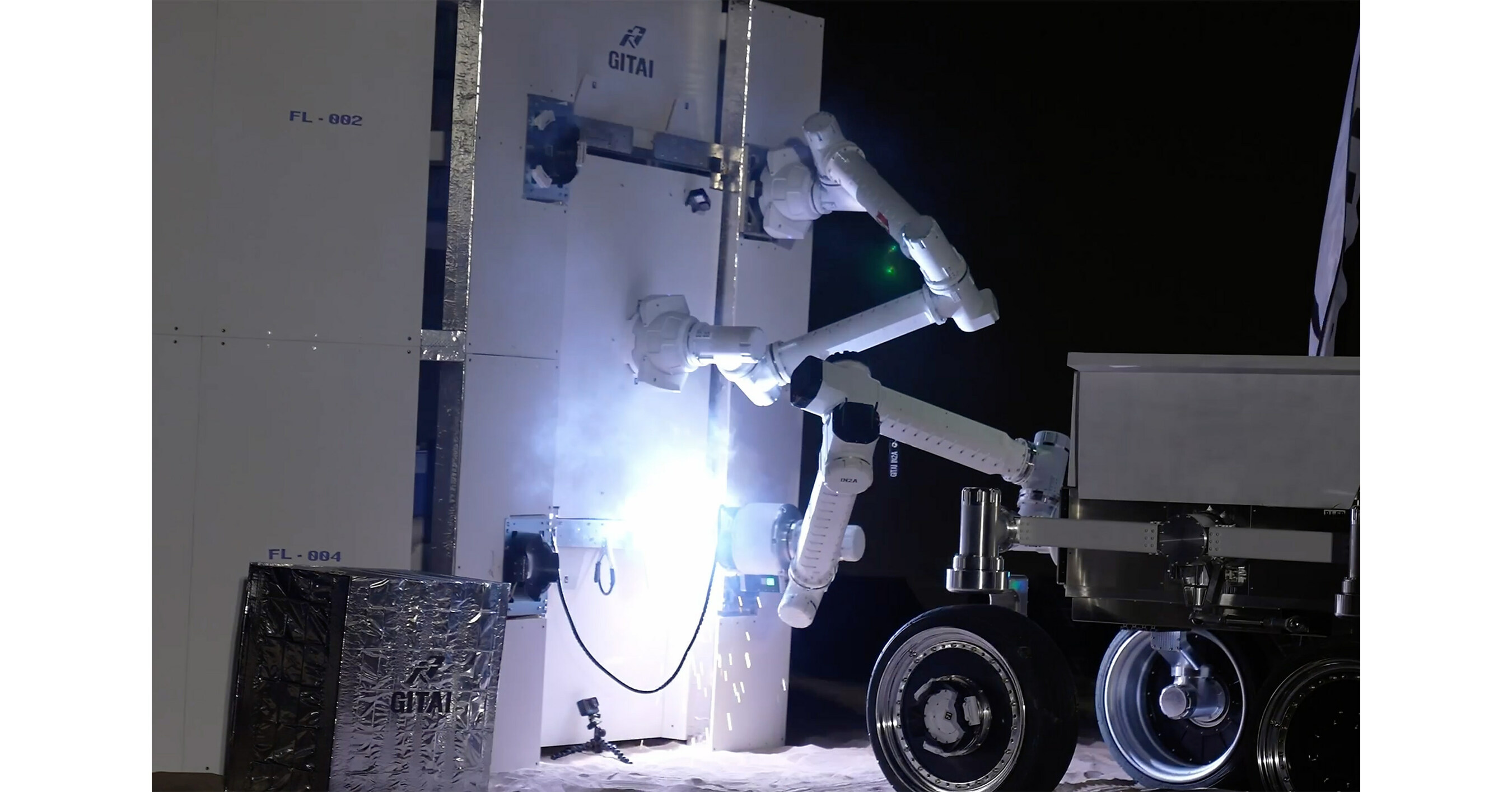 GITAI Conducts Successful Demonstration of Lunar Base Construction in a Mock Lunar Surface Environment