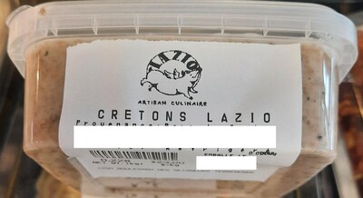 Cretons Lazio (Groupe CNW/Ministre de l'Agriculture, des Pcheries et de l'Alimentation)