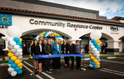 Blue Shield Promise Health Plan President and CEO Kristen Cerf and L.A. Care CEO John Baackes together with local and state officials as they cut the ribbon to commemorate the grand opening of a new Community Resource Center in Norwalk, California. This is the 11th Community Resource Center opened by Blue Shield Promise and L.A. Care as part of the two health plans' $146 million investment to build healthy communities across Los Angeles County.