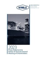 Noble Corporation plc publishes proxy statement and notice to convene its 2023 annual general meeting of shareholders