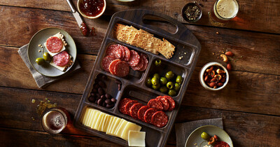 Columbus® Charcuterie Tasting Board —The team behind the Columbus® brand has you covered with its ready-made charcuterie board, carefully curated with our premiere Columbus® salami, and premium charcuterie accompaniments such as white cheddar, Castelvetrano olives and La Panzanella crackers for a delicious and convenient charcuterie experience.