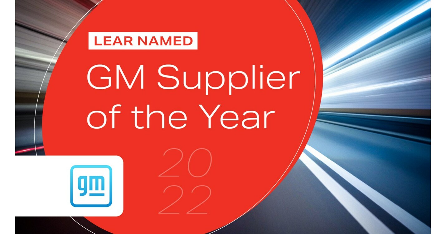 Lear Wins a General Motors 2022 Supplier of the Year Award