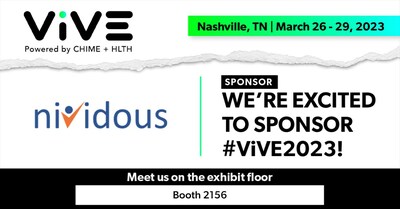 Nividous will be sponsoring and participating in the ViVE event at the Music City Center, Nashville, TN, March 26-29, 2023. Meet the Nividous team on the exhibit floor booth #2156 and discover the most competitive ways to transform your healthcare operations with end-to-end intelligent automation.