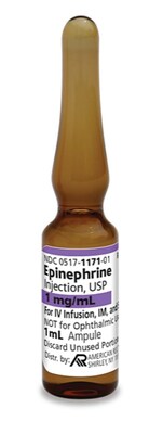 Epinephrine Injection, USP is supplied as a 1 mg/mL 1 mL ampule in a shelf pack of 10.