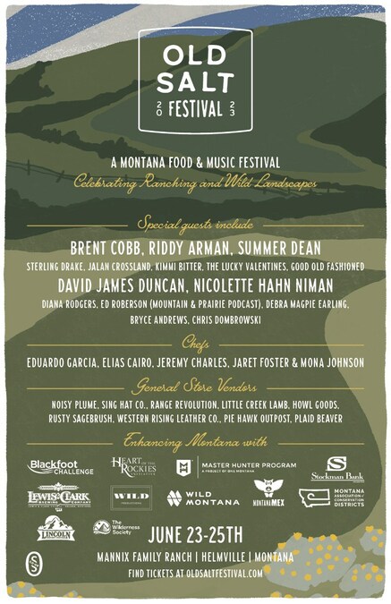 OLD SALT FESTIVAL ANNOUNCES A NEW WOOD-FIRED FOOD & MUSIC FESTIVAL CELEBRATING RANCHING AND WILD MONTANA LANDSCAPES - Vimarsana News