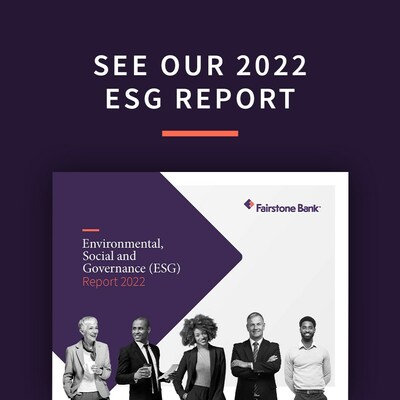 Today, Fairstone releases its first Environmental, Social, and Governance (ESG) report, which outlines its approach and performance in sustainable development. (CNW Group/Fairstone Financial Inc.)