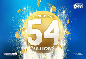 Lotto 6/49 - Vous pourriez gagner 54 millions de dollars au tirage de mercredi!