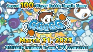GGGGG, el juego Battle Royale casual para 100 jugadores, se lanza en más de 170 países el 31 de marzo de 2023