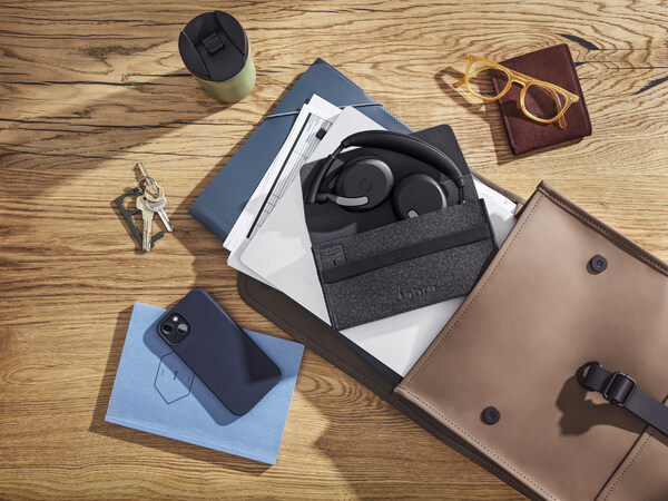 New Jabra Evolve2 65 Flex portable professional headset with fold-and-go design