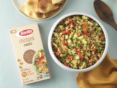 Chickpea Orzo Tabbouleh Salad