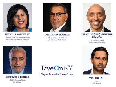 Titans of Diverse Industries Join LiveOnNY’s Governing 
Board of Directors