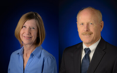 Pictured left to right; NASA's Kathryn Lueders and Ken Bowersox. Credits: NASA