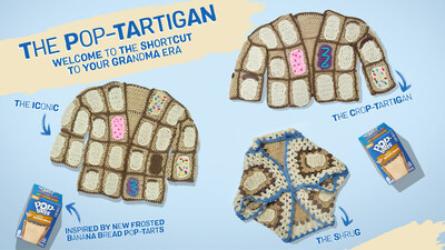 Shortcut To Your Grandma Era: Pop-Tarts® Celebrates New Frosted Banana Bread Flavor With Cozy Limited-Edition Pop-Tartigan Sweaters