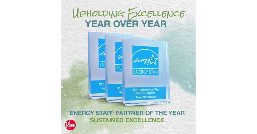 RHEEM® EARNS THIRD CONSECUTIVE ENERGY STAR® PARTNER OF THE YEAR HONOR