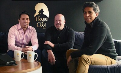 WildBrain Ltd., a global leader in kids’ and family entertainment, has signed an agreement to acquire House of Cool, one of the top pre-production companies in the global animation industry. Pictured L to R: Wes Lui (CEO & Co-Founder, House of Cool), Josh Scherba (President, WildBrain), Ricardo Curtis (President & Co-Founder, House of Cool). (CNW Group/WildBrain Ltd.)
